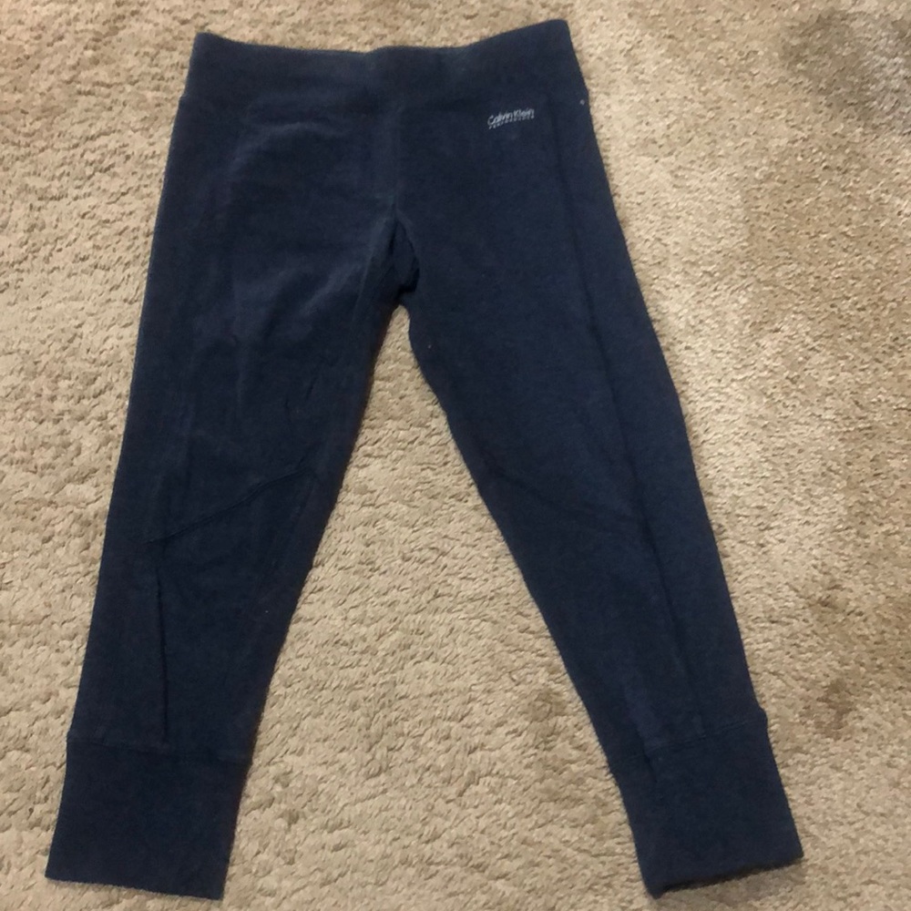 Cropped Dark Blue Leggings
